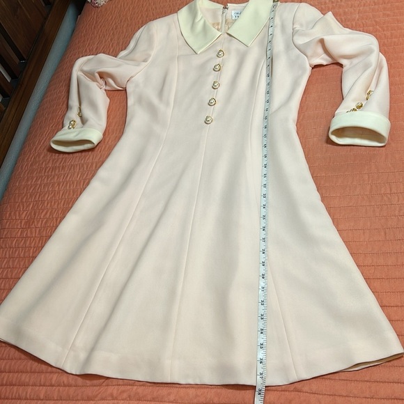 Vintage NWT RICKIE FREEMAN FOR TERI JON Collared A-Line Button Front dress sz 10 - Picture 14 of 16